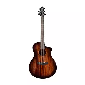 Акустическая гитара Breedlove Wildwood Pro Concert CE 6-String African Mahogany Acoustic-Electric Guitar with Stain Black Bridge and Standard Gigbag Case