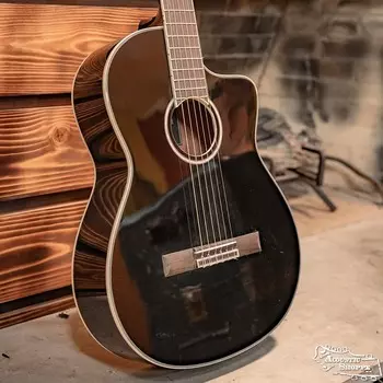 Акустическая гитара Cordoba Fusion 5 Jet Black Spruce/Mahogany Nylon String Cutaway Acoustic Guitar w/ Fishman Pickup #6769