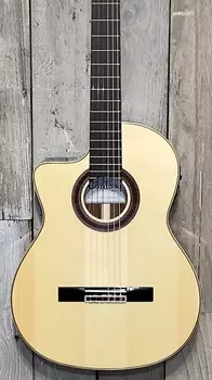 Акустическая гитара Cordoba GK Studio Negra Left-Handed Flamenco Acoustic-Electric Guitar Natural, With Case & Extras !
