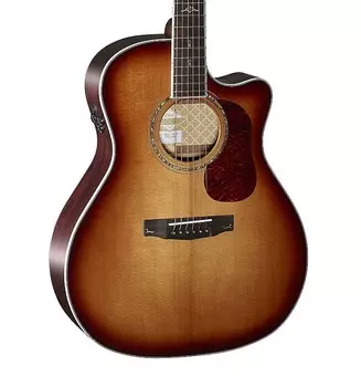Акустическая гитара Cort GOLDA8LB Gold Series A8 Grand Auditorium Acoustic Electric Cutaway Guitar. Light Burst