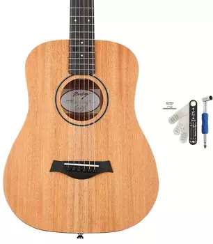 Акустическая гитара для левшей Taylor Baby Mahogany BT2 - комплект из натурального красного дерева с набором для измерения и регулировки рельефа грифа MusicNomad для гитар Taylor Baby Taylor + MusicNomad FB01005000010141000=1 MN610=1