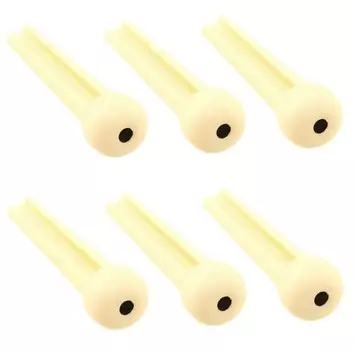 Акустическая гитара Dotted Bridge Pins-Cream (6) Allparts Guitar Doted Bridge Pins-Cream