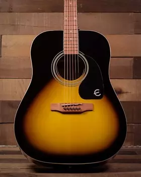 Акустическая гитара Epiphone DR-100 Acoustic Guitar, Vintage Sunburst