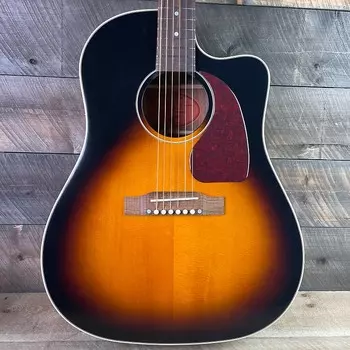 Акустическая гитара Epiphone J-45 EC Acoustic-Electric Guitar - Aged Vintage Sunburst Gloss 22022303816
