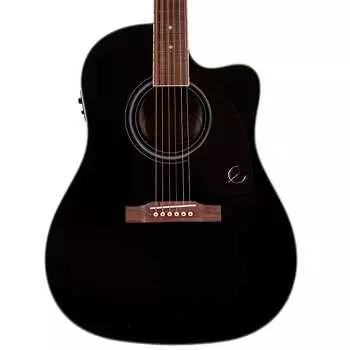 Акустическая гитара Epiphone J-45 EC Studio со сплошным верхом и Fishman Presys II, цвет Ebony Epiphone J-45 EC Solid Top Guitar With Fishman Presys II, Ebony