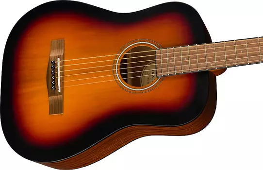 Акустическая гитара Fender 0971170103 FA-15 3/4 Scale Steel with Gig Bag, Walnut Fingerboard, Sunburst