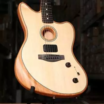 Акустическая гитара Fender American Acoustasonic Jazzmaster, Natural, Ebony Fingerboard