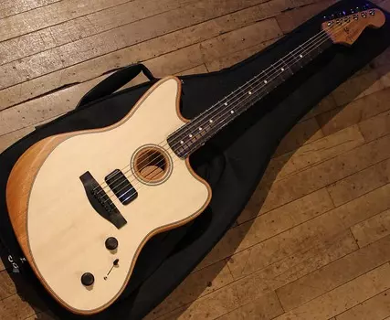 Акустическая гитара Fender American Acoustasonic Jazzmaster Natural