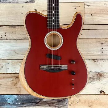 Акустическая гитара Fender American Acoustasonic Telecaster, Dakota Red