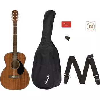 Акустическая гитара Fender CC-60s Concert Acoustic Guitar Pack V2, All Mahogany