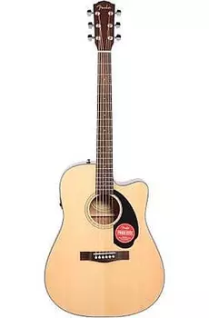 Акустическая гитара Fender CD60SCE Natural