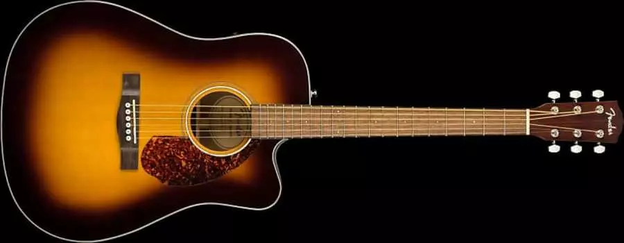 Акустическая гитара Fender CD-140SCE Dreadnought, Walnut Fingerboard, Sunburst w/ Case