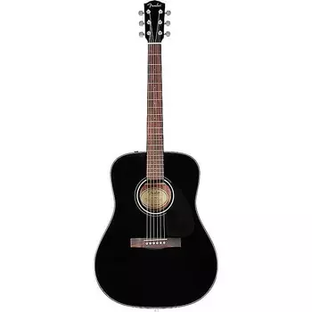 Акустическая гитара Fender CD-60 Dreadnought V3 Acoustic Guitar Black W/ Case