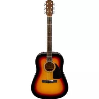 Акустическая гитара Fender CD-60 v3 Dreadnought с футляром - Sunburst CD-60S-W/CASE