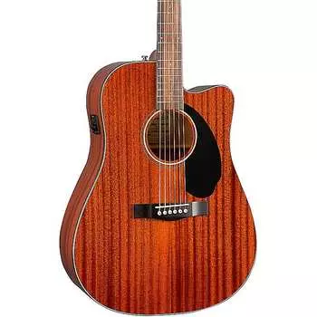 Акустическая гитара Fender CD-60SCE Dreadnought All-Mahogany Acoustic-Electric Guitar Natural