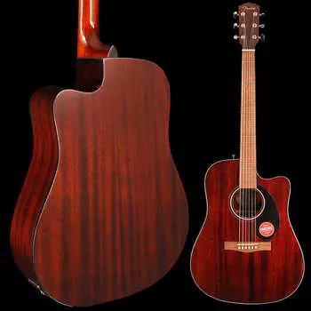 Акустическая гитара Fender CD-60SCE Dreadnought, Walnut Fb, All-Mahogany 4lbs 9.6oz