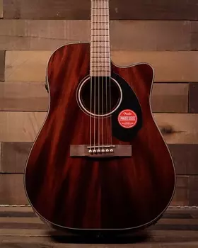 Акустическая гитара Fender CD-60SCE Dreadnought, Walnut FB, All-Mahogany