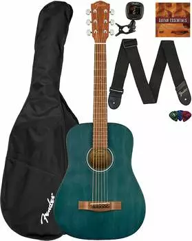 Акустическая гитара Fender FA-15 3/4-Scale Kids Steel String Acoustic Guitar - Blue w/ Gig Bag