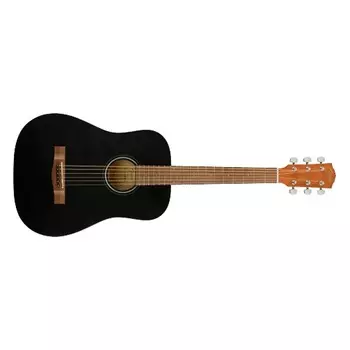 Акустическая гитара Fender FA-15 3/4 Steel, черная (0971170106)