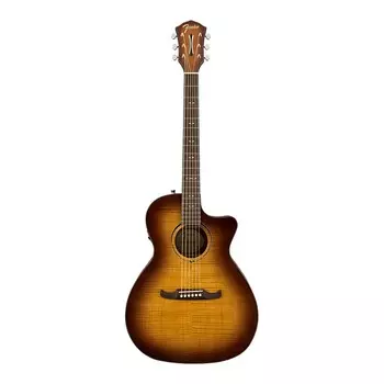 Акустическая гитара Fender FA-345CE Auditorium Bodied, Lacewood Back and Sides and Flame Maple Top 6-String Guitar with Fishman Electronics
