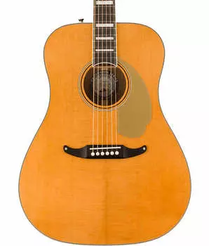 Акустическая гитара Fender King Vintage, Ovangkol Fingerboard, Acoustic-Electric Guitar - Aged Natural
