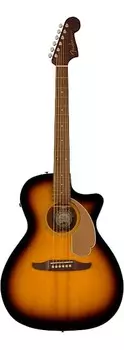 Акустическая гитара Fender Newporter Player Auditorium Size Acoustic Electric Guitar, Sunburst