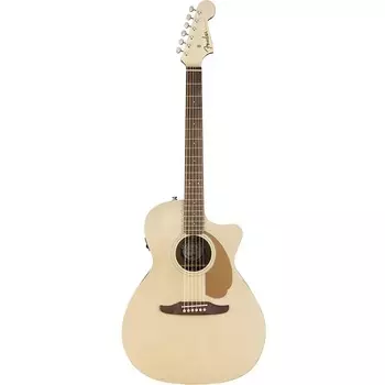 Акустическая гитара Fender Newporter Player Mid-Sized Acoustic-Electric Guitar - Champagne