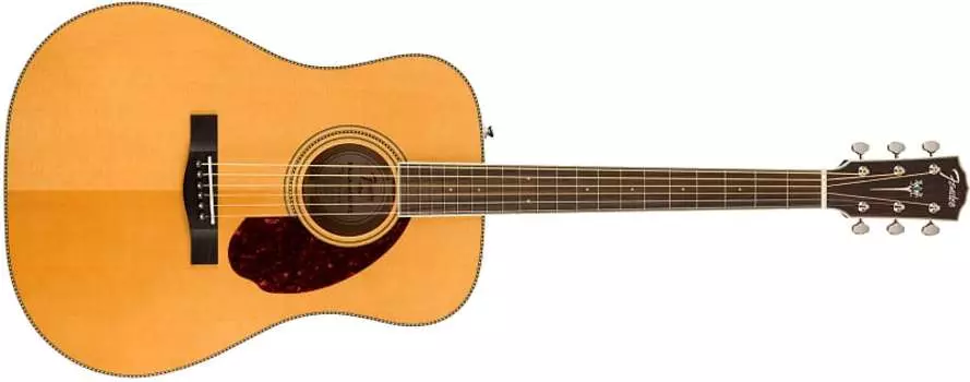 Акустическая гитара Fender Paramount Series PM-1 из массива ели и красного дерева с жестким футляром 0970312321