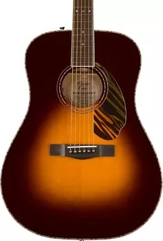 Акустическая гитара Fender PD-220E Dreadnought Acoustic Guitar. Ovangkol Fingerboard, 3-Color Vintage Sunburst