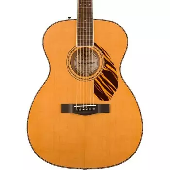 Акустическая гитара Fender PO-220E Orchestra с футляром, овангкол, натуральный PO-220E Orchestra With Case, , Natural