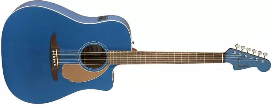 Акустическая гитара Fender Redondo Player Electric Acoustic Belmont Blue Guitar with Walnut Fretboard