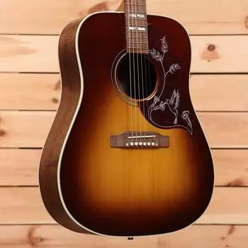 Акустическая гитара Gibson Hummingbird Studio Walnut - Walnut Burst - 21573032 - PLEK'd