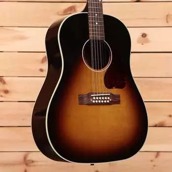Акустическая гитара Gibson J-45 Standard 12-String - Vintage Sunburst - 21313303 - PLEK'd