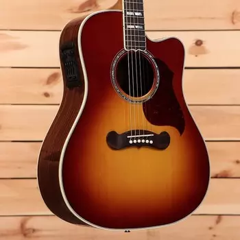 Акустическая гитара Gibson Songwriter Standard EC Rosewood - Rosewood Burst - 22513029 - PLEK'd
