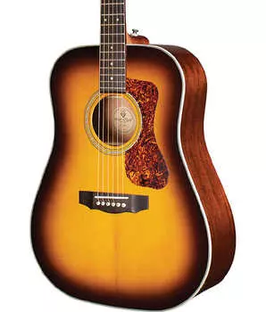 Акустическая гитара Guild D-140 Spruce/Mahogany Acoustic Guitar - Antique Burst Gloss