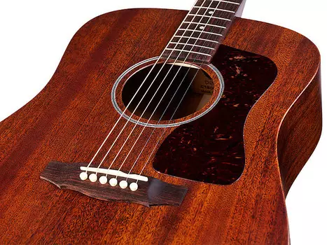 Акустическая гитара Guild - D-20 - Acoustic Guitar - Solid Mahogany - Natural Finish - w/ Guild Deluxe Humidified Wood Case