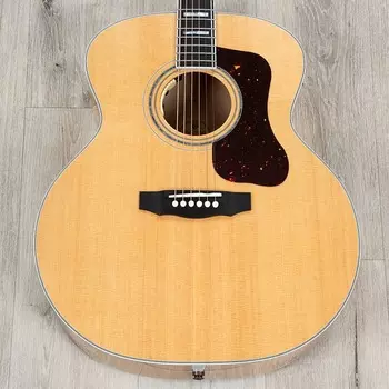 Акустическая гитара Guild Guitars F-55E Jumbo Acoustic-Electric Guitar, Flame Maple Back & Sides, Natural