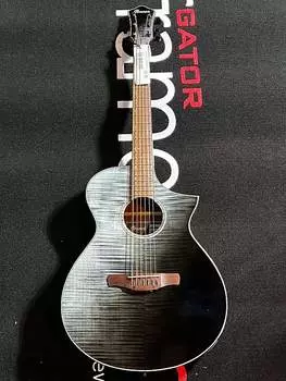 Акустическая гитара Ibanez 6-String AEWC32FM Acoustic/Electric Guitar - Black Sunset Fade High Gloss