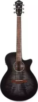 Акустическая гитара Ibanez AEG70TCH Acoustic Electric Guitar, Transparent Charcoal Burst High Gloss