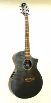 Акустическая гитара Ibanez AEWC32FM-BFD Thin Body Cutaway Acoustic Electric Guitar in Black Sunset