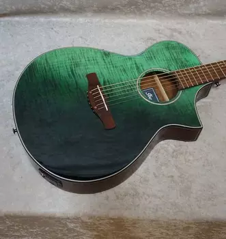 Акустическая гитара Ibanez AEWC32FMGSF Acoustic-electric Guitar in Dark Green Sunset Fade