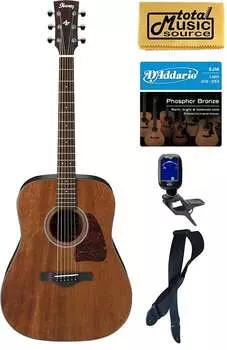 Акустическая гитара Ibanez AW54OPN Artwood Dreadnought в комплекте