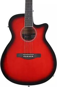 Акустическая гитара Ibanez Model AEG7TRH Transparent Red Sunburst Finish Acoustic Electric Guitar