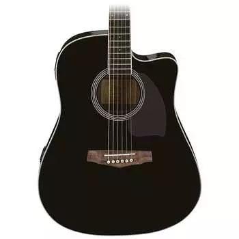 Акустическая гитара Ibanez Performance Series Dreadnaught Acoustic-Electric Guitar w Cutaway - Gloss Black