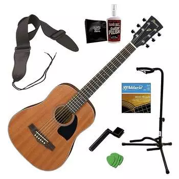 Акустическая гитара Ibanez PF2MH Acoustic Guitar - Open Pore Natural GUITAR ESSENTIALS BUNDLE