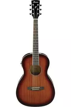 Акустическая гитара Ibanez PN12E Mahogany Parlor Acoustic-Electric Guitar Vintage Mahogany Sunburst