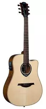Акустическая гитара LAG THV20DCE Tramontane Dreadnought Cutaway Acoustic Guitar with Hyvibe