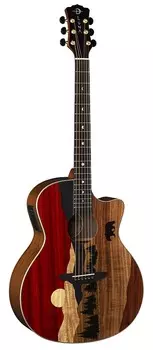Акустическая гитара Luna Guitars Vista Bear Acoustic-Electric Guitar Gloss Natural With Case