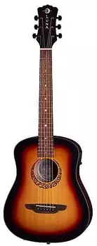Акустическая гитара Luna Safari Tribal Travel Guitar A/E Left Hand with Gigbag