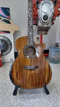 Акустическая гитара Luna Vineyard Koa Bevel Grand Auditorium A/E 2023 Natural